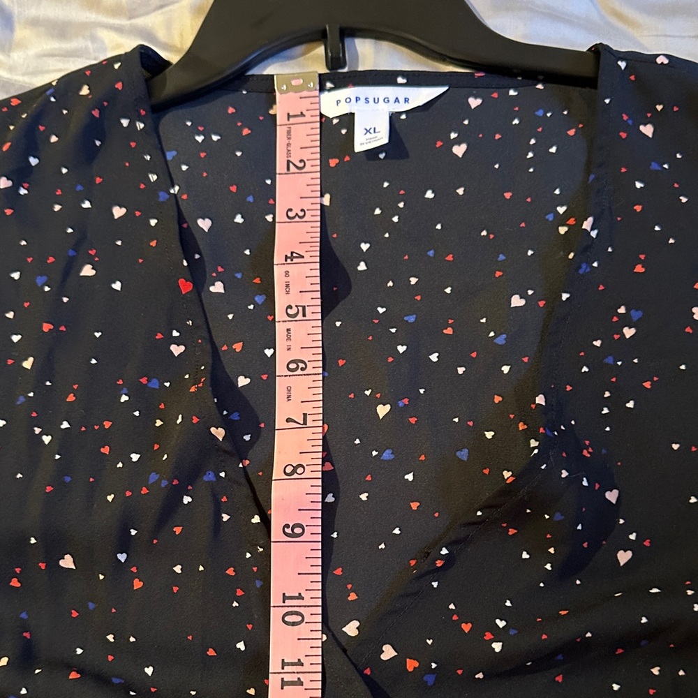 Multicolored hearts Pattern Blouse - Picture 5 of 6